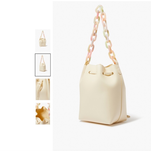 Mansur Gavriel Twist Leather Bucket Bag with Resin Chain - Picture 7 of 13